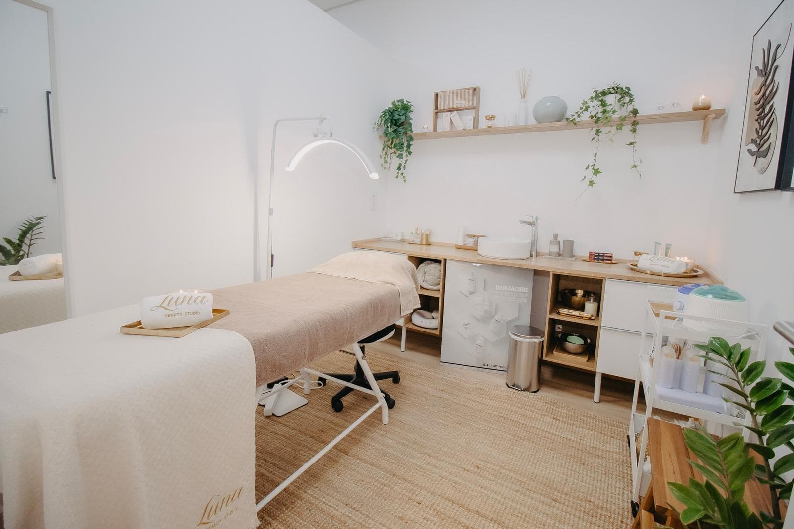 Cabine de estetica do Luna Beauty Studio