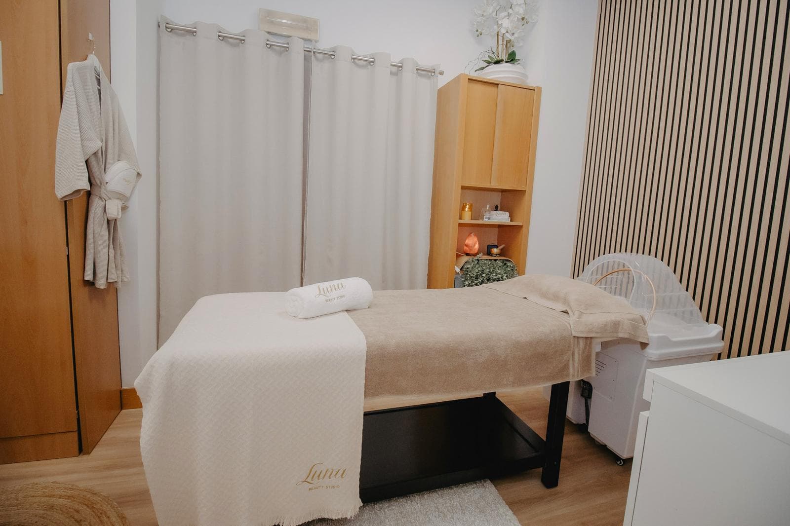 Cabine de tratamento do Luna Beauty Studio